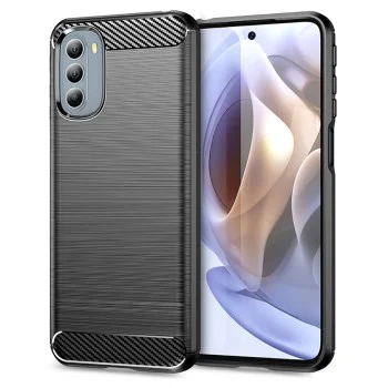 Калъф за Motorola Moto Moto G31 4G / Moto G41 4G - Carbon Silicone - Черен