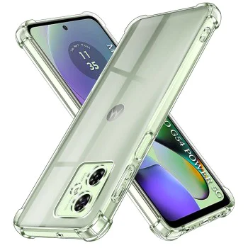 Калъф за Motorola Moto Moto G54 Power Edition / G64 - Удароустойчив Прозрачен Прозрачен Силиконов - Прозрачен