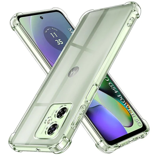 Калъф за Motorola Moto Moto G54 Power Edition / G64 - Удароустойчив Прозрачен Прозрачен Силиконов - Прозрачен