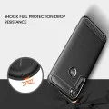 Калъф за Motorola One Fusion Plus - Carbon Silicone - Черен