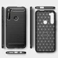 Калъф за Motorola One Fusion Plus - Carbon Silicone - Черен
