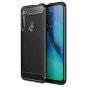 Калъф за Motorola One Fusion Plus - Carbon Silicone - Черен