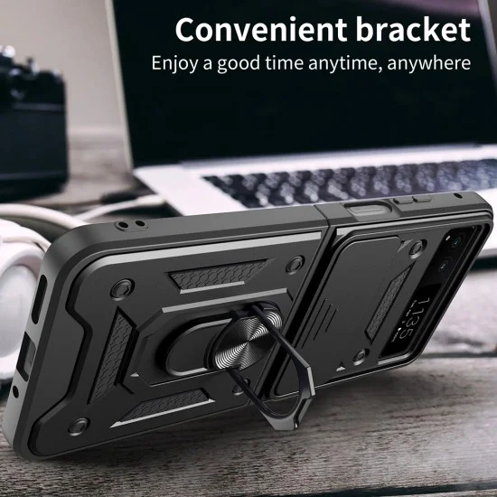 Калъф за Motorola Razr 40 - CamShield Series - черен