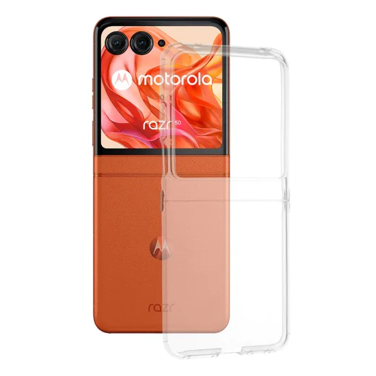 Калъф за Motorola Razr 50 - Безцветен Силиконов - Прозрачен