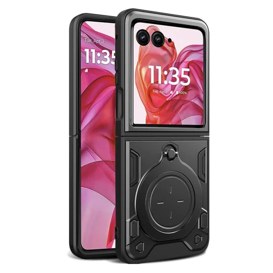 Калъф за Motorola Razr 50 Ultra - CamGuard Pro - черен