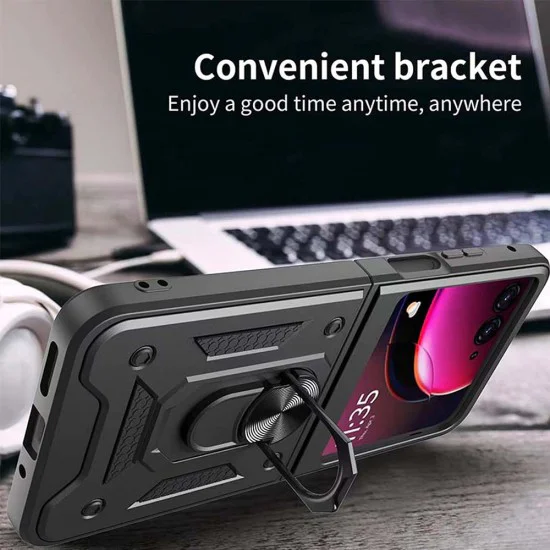 Калъф за Motorola Razr 50 Ultra - CamShield Series - черен