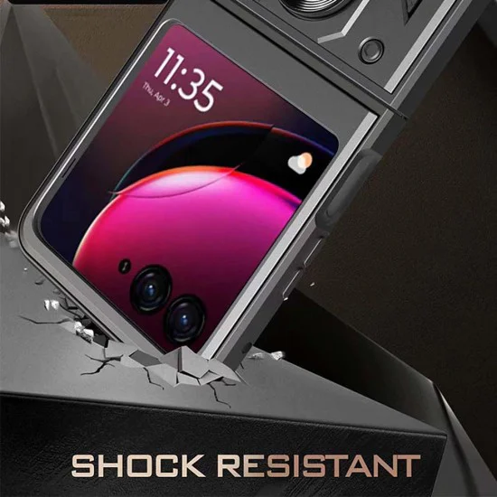 Калъф за Motorola Razr 50 Ultra - CamShield Series - черен