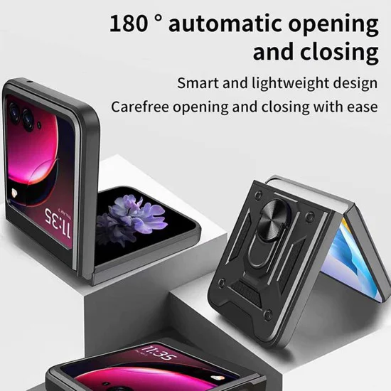 Калъф за Motorola Razr 50 Ultra - CamShield Series - черен