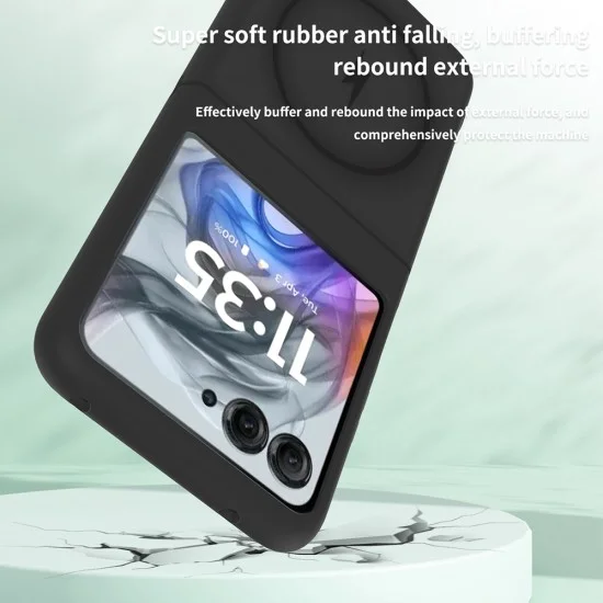 Калъф за Motorola Razr 60 / Razr 70 - PureFrost MagSafe - Techsuit - Черен (Frosted Black)