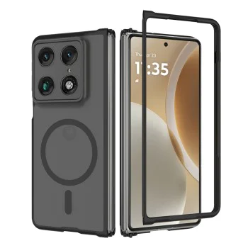 Калъф за Motorola Razr Fold - PureFrost MagSafe - Techsuit - Черен (Frosted Black)