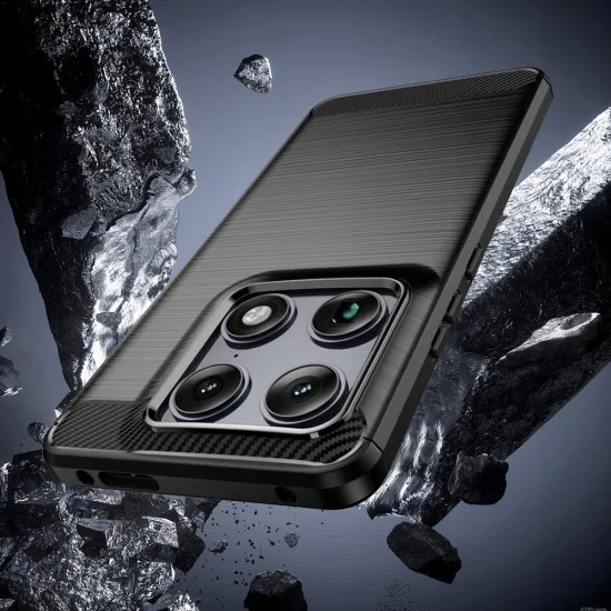 Калъф за Motorola Signature - Carbon Silicone - Techsuit - Черен