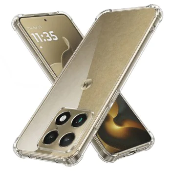 Калъф за Motorola Signature - Shockproof Clear Silicone - Techsuit - Прозрачен