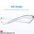 Калъф за Motorola Signature - Shockproof Clear Silicone - Techsuit - Прозрачен