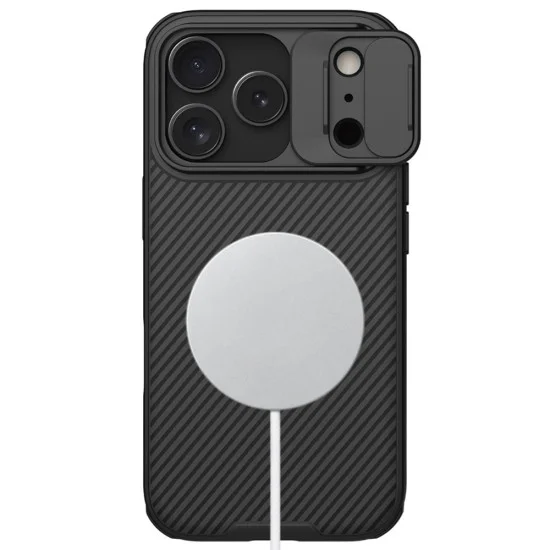 Калъф Nillkin CamShield Pro Magnetic - iPhone 18 Pro Max / iPhone 17 Pro Max - Черен