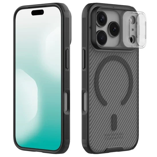 Калъф Nillkin CamShield Pro Magnetic - iPhone 18 Pro Max / iPhone 17 Pro Max - Прозрачно черен