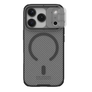 Калъф Nillkin CamShield Pro Magnetic - iPhone 18 Pro Max / iPhone 17 Pro Max - Прозрачно черен