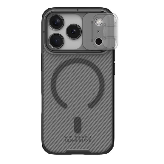 Калъф Nillkin CamShield Pro Magnetic - iPhone 18 Pro Max / iPhone 17 Pro Max - Прозрачно черен