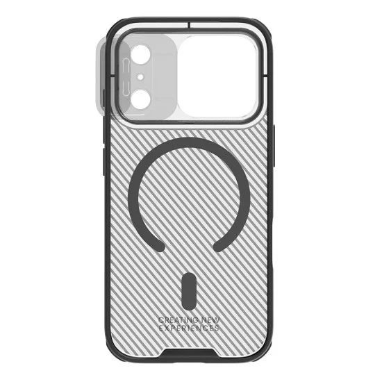 Калъф Nillkin CamShield Pro Magnetic - iPhone 18 Pro / iPhone 17 Pro - Прозрачно черен