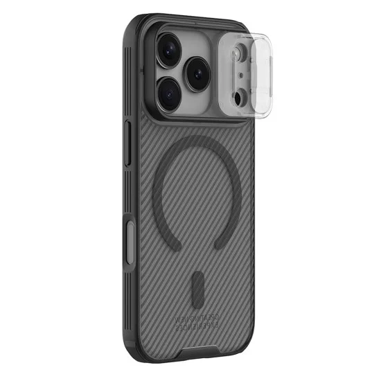 Калъф Nillkin CamShield Pro Magnetic - iPhone 18 Pro / iPhone 17 Pro - Прозрачно черен