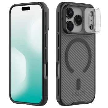 Калъф Nillkin CamShield Pro Magnetic - iPhone 18 Pro / iPhone 17 Pro - Прозрачно черен