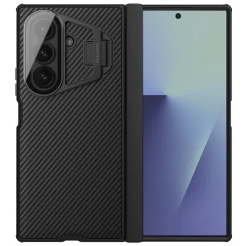 Калъф Nillkin CamShield Pro Magnetic (с прозрачен капак за камерата) - Samsung Galaxy Z Fold7 - Черен