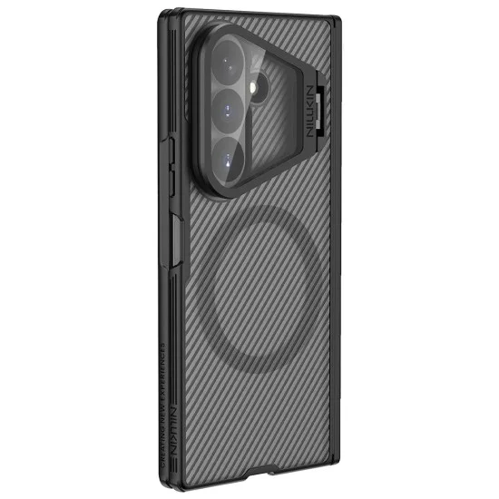 Калъф Nillkin CamShield Pro Magnetic (с прозрачен капак за камерата) - Samsung Galaxy Z Fold8 Ultra - Прозрачно черен