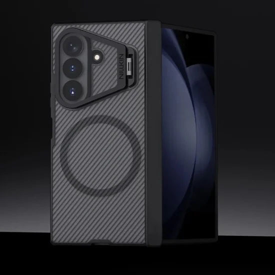 Калъф Nillkin CamShield Pro Magnetic (с прозрачен капак за камерата) - Samsung Galaxy Z Fold8 Ultra - Прозрачно черен