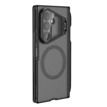Калъф Nillkin CamShield Pro Magnetic (с прозрачен капак за камерата и S Pen) - Samsung Galaxy Z Fold8 Ultra - Прозрачно черен
