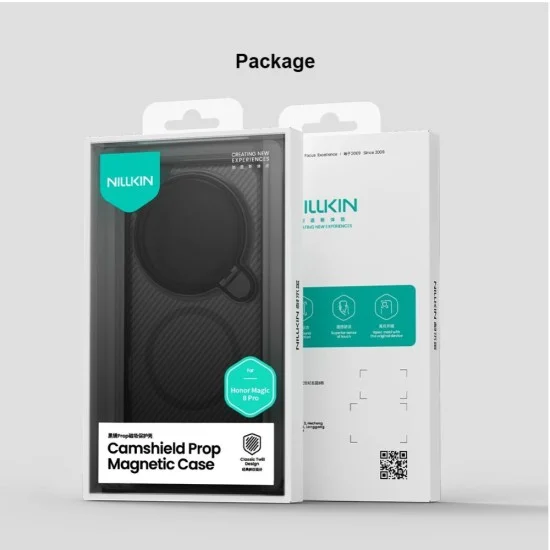 Калъф Nillkin CamShield Prop Magnetic - Honor Magic8 Pro - Прозрачно черен