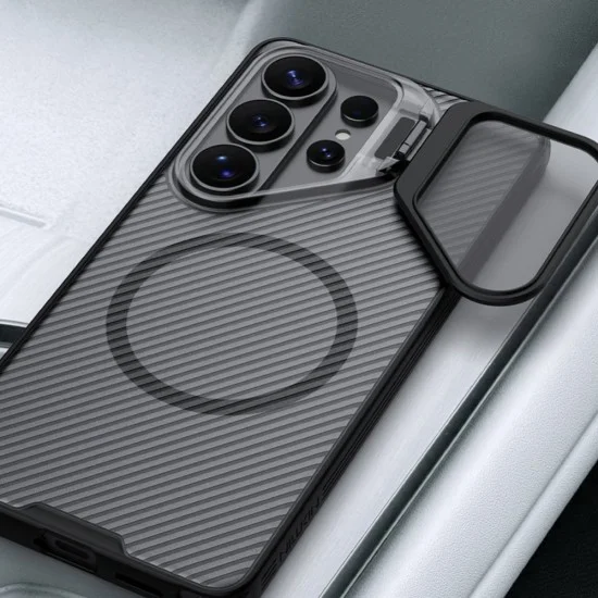 Калъф Nillkin CamShield Prop Magnetic - Samsung Galaxy S26 Ultra - Прозрачно черен