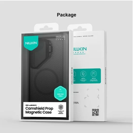 Калъф Nillkin CamShield Prop Magnetic - Samsung Galaxy S26 Ultra - Прозрачно черен