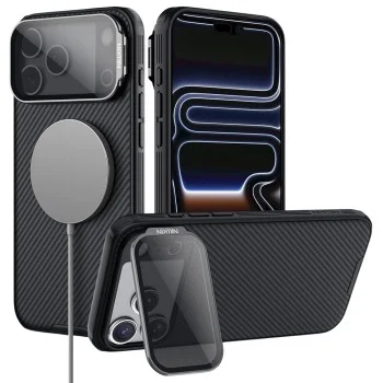 Калъф Nillkin CamShield Prop Magnetic - iPhone 18 Pro Max / iPhone 17 Pro Max - Черен