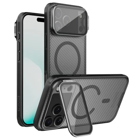 Калъф Nillkin CamShield Prop Magnetic - iPhone 18 Pro Max / iPhone 17 Pro Max - Прозрачно черен