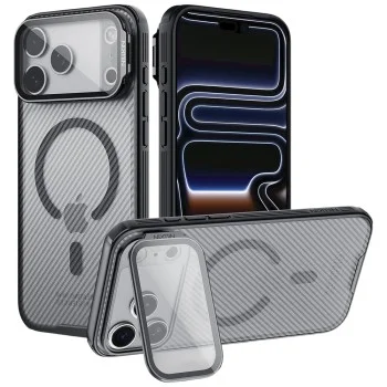 Калъф Nillkin CamShield Prop Magnetic - iPhone 18 Pro / iPhone 17 Pro - Прозрачно черен