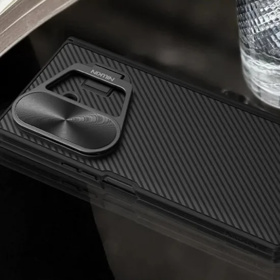 Калъф Nillkin CamShield Prop Magnetic (с метален капак за камерата) - Samsung Galaxy Z Fold7 - Черен