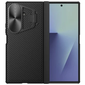 Калъф Nillkin CamShield Prop Magnetic (с метален капак за камерата) - Samsung Galaxy Z Fold7 - Черен