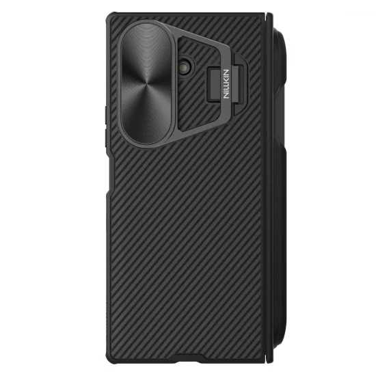 Калъф Nillkin CamShield Prop Magnetic (с метален капак за камерата и S Pen) - Samsung Galaxy Z Fold7 - Черен