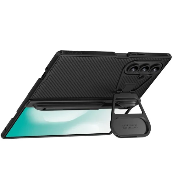 Калъф Nillkin CamShield Prop Magnetic (с метален капак за камерата и S Pen) - Samsung Galaxy Z Fold7 - Черен