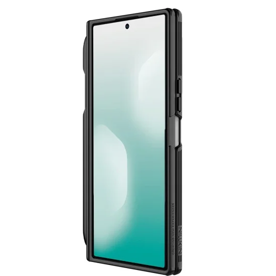 Калъф Nillkin CamShield Prop Magnetic (с прозрачен капак за камерата и S Pen) - Samsung Galaxy Z Fold7 - Прозрачно черен