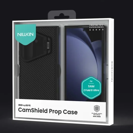 Калъф Nillkin CamShield Prop Magnetic (с прозрачно черен капак за камерата) - Samsung Galaxy Z Fold8 Ultra - Черен