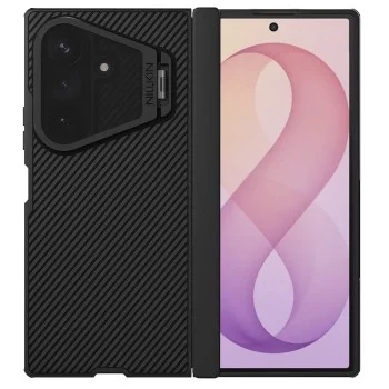 Калъф Nillkin CamShield Prop Magnetic (с прозрачно черен капак за камерата) - Samsung Galaxy Z Fold8 Ultra - Черен
