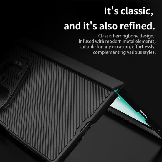 Калъф Nillkin CamShield Prop (с метален капак за камерата) - Samsung Galaxy Z Fold7 - Черен