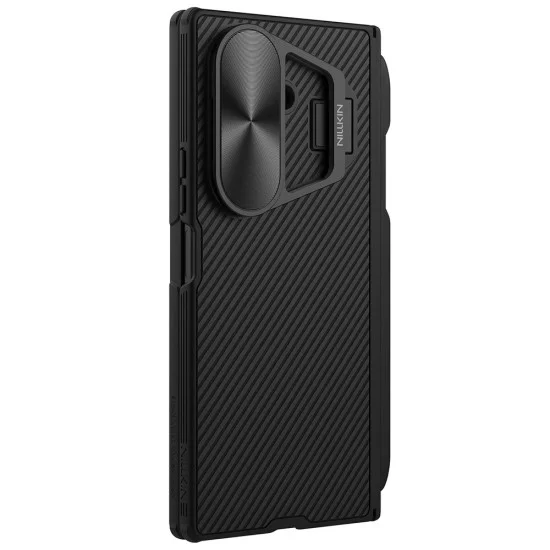 Калъф Nillkin CamShield Prop (с метален капак за камерата и S Pen) - Samsung Galaxy Z Fold7 - Черен