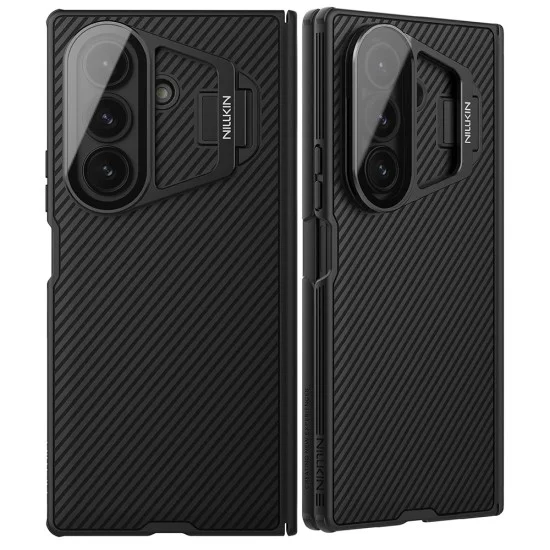 Калъф Nillkin CamShield Prop (с прозрачен капак за камерата) - Samsung Galaxy Z Fold7 - Черен
