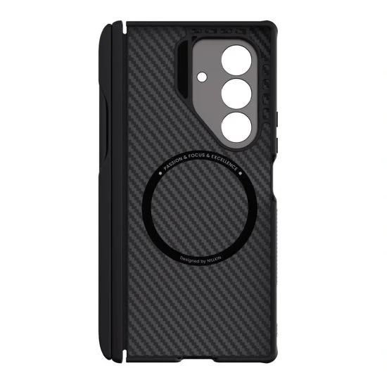 Калъф Nillkin CarboProp Magnetic (с отвор за камерата и S Pen) - Samsung Galaxy Z Fold7 - Черен