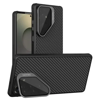 Калъф Nillkin CarboProp Magnetic (с прозрачно черен капак за камерата) - Samsung Galaxy S25 Ultra - Черен