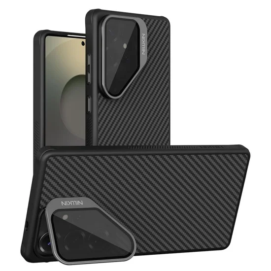 Калъф Nillkin CarboProp Magnetic (с прозрачно черен капак за камерата) - Samsung Galaxy S25 Ultra - Черен