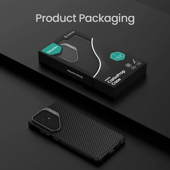 Калъф Nillkin CarboProp Magnetic (с прозрачно черен капак за камерата) - Samsung Galaxy S25 Ultra - Черен
