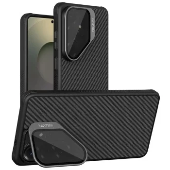 Калъф Nillkin CarboProp Magnetic (с прозрачно черен капак за камерата) - Samsung Galaxy S26 Ultra - Черен