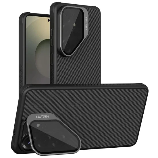 Калъф Nillkin CarboProp Magnetic (с прозрачно черен капак за камерата) - Samsung Galaxy S26 Ultra - Черен